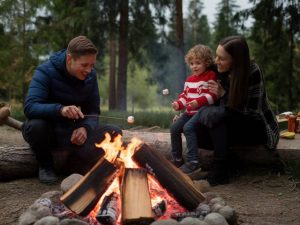 Traditions suisses autour du feu : souvenirs intimes en famille